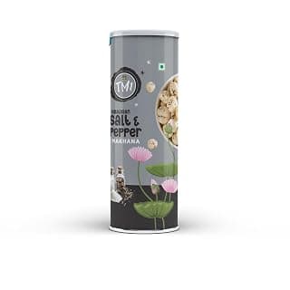 TMI Salt & Pepper Makhana 70g | Roasted Fox Nuts Snack | Crunchy & Light Healthy Snack | High Protein & Fiber | No Added Preservatives | Hygienically Packed