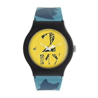 Fastrack Quartz Analog Yellow Dial Silicone Strap Watch for Unisex-9915PP66