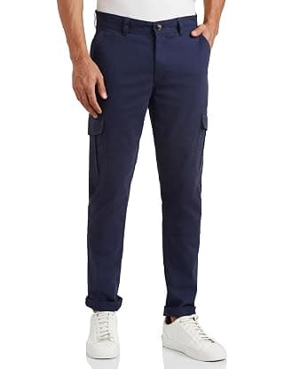 Symbol Men's Stretchable Slim Fit Cargo Pants | Chinos | Casual Trousers