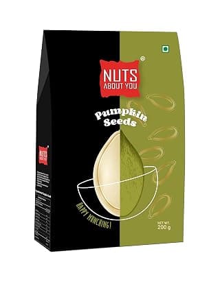 Nuts About You PUMPKIN Seeds, 200 g | Raw | Premium | 100% Natural | Diet Food