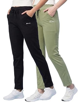 BLINKIN Women's Cotton Rich Track Pants & Pyjama Combo (Pack of 2) | Relaxed Fit Night Pants, Lower & Lounge Pajama for Woman with Side Pockets