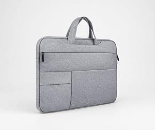Dynotrek kidlee 13.3 inch Laptop Sleeve/Case/Cover/Pouch Briefcase Hand Bag with Hidden Handle Dust-proof Waterproof for Men Women -Denim Grey